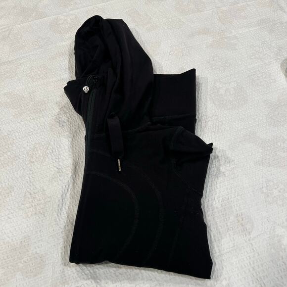 Lululemon black stride jacket hooded women 4 - Picture 2 of 6